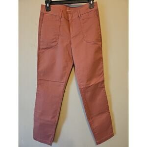 Old Navy Mid-Rise Pixie Chino Side-Stripe Utility Ankle Pants‎ Women's Size 4